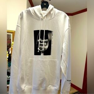 Men’s Helmut Lang hooded sweatshirt with graphics size XL